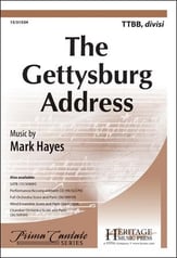 The Gettysburg Address TTBB choral sheet music cover